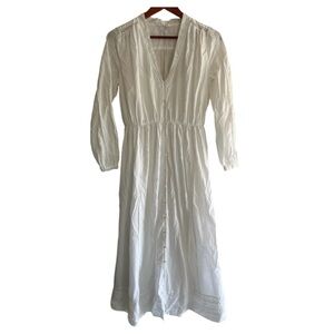 XiRENA Cream V-Neck Bishop Sleeve Sundress